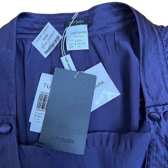 NWT Tufi Duek Silk Dress L - Picture 6 of 9
